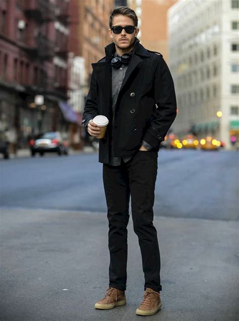 black pants shoes